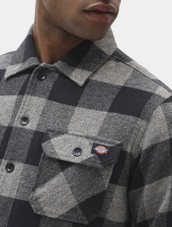Рубашка Dickies New Sacramento Shirt Grey Melange